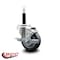 Service Caster 3.5'' Thermoplastic Rubber Swivel 3/4'' Expanding Stem Caster with Brake SCC-EX20S3514-TPRB-TLB-34 - alternate 2